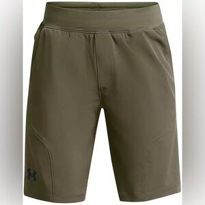 Under Armour Boys' B Unstoppable Shorts, marine green, medium, NWT